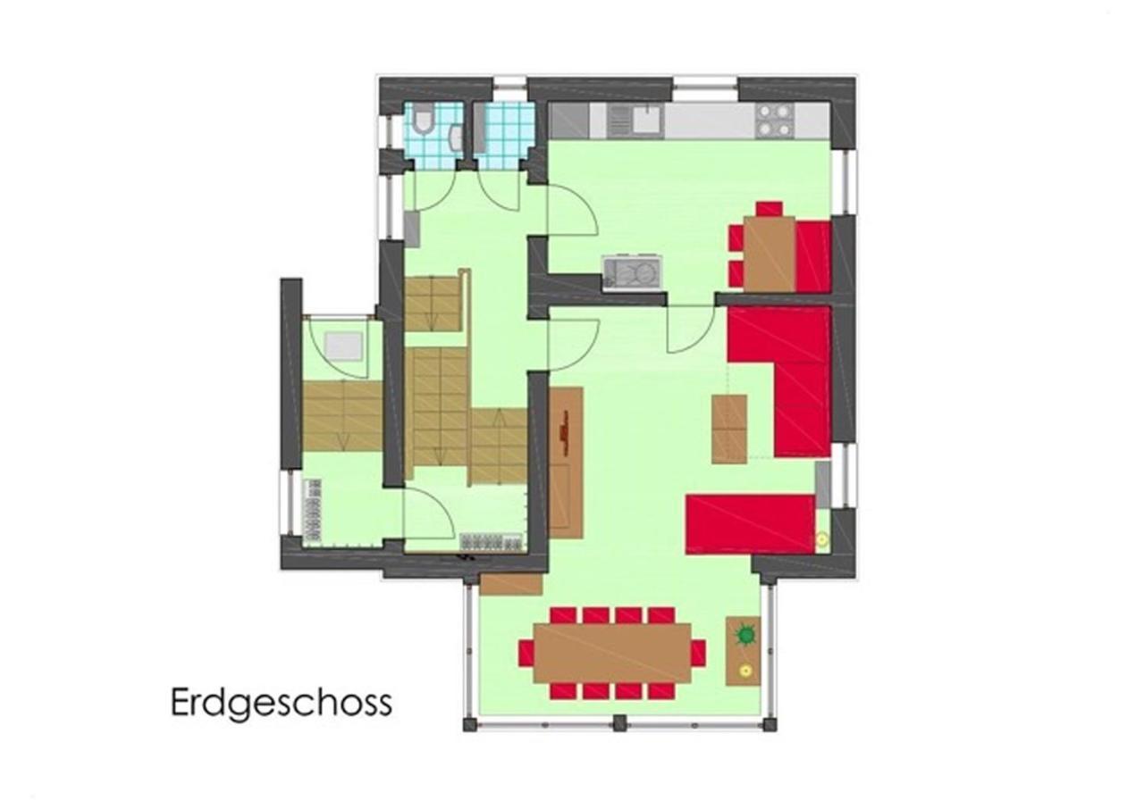 Villa Schnuck - Das Rote Ferienhaus Бад Гащайн Екстериор снимка